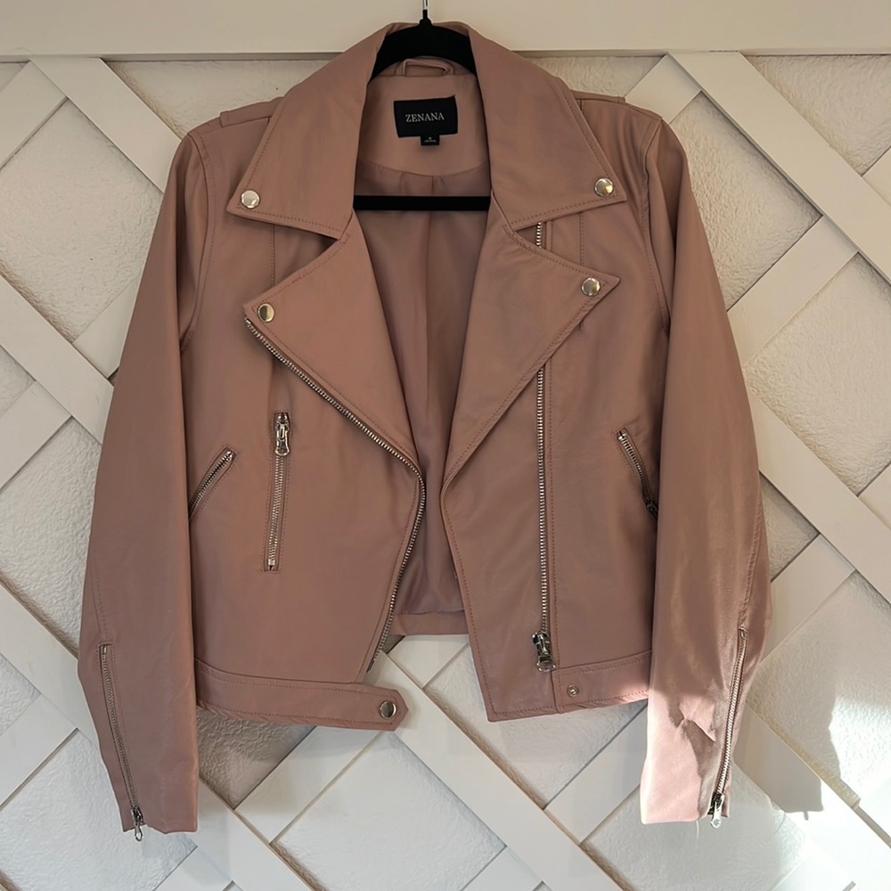 Zenana faux leather jacket